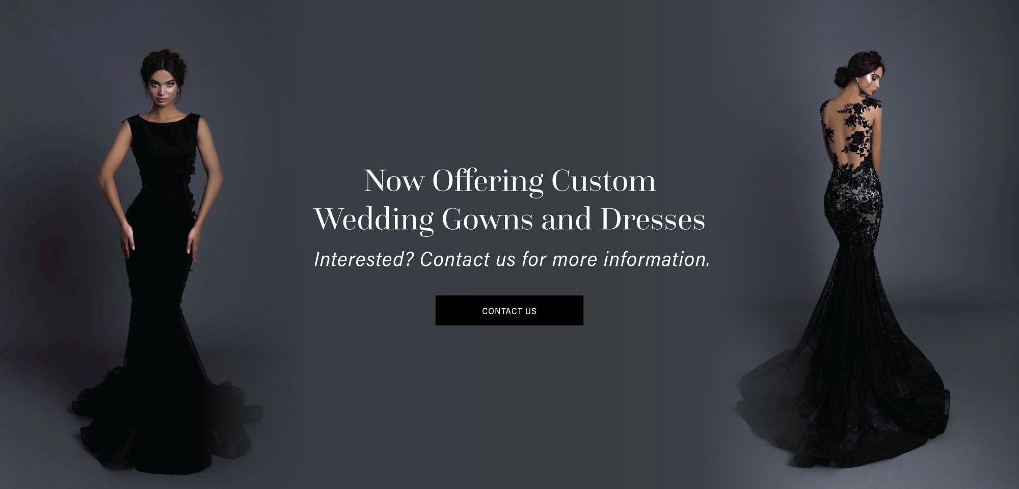 Custom gowns and bridal gowns at Signature Dresses.